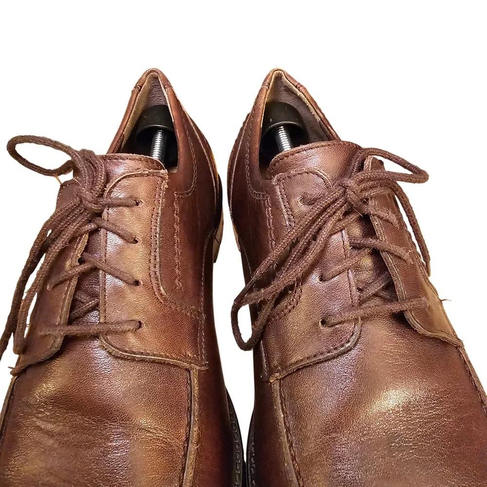 Mephisto Brown Leather Oxford Dress Shoes Men US 9 EUR 8.5 Air‎ Jet Comfort